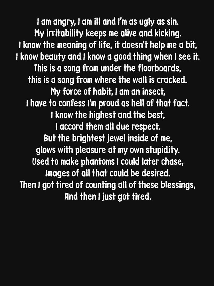 A Song From Under the Floorboards - Magazine (lyrics) #1 v.4