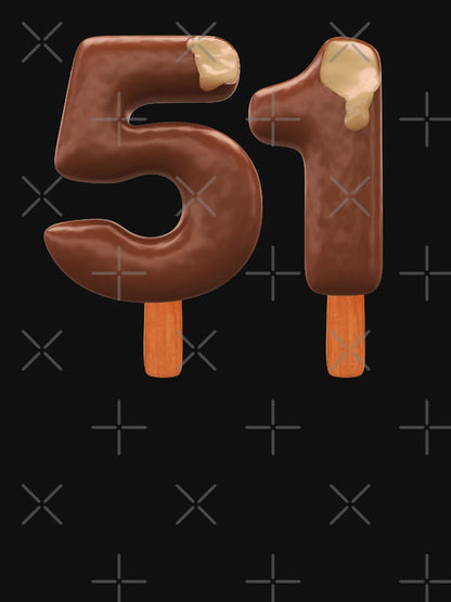 51 Ice Cream Fifty One Number 3d Chocolate