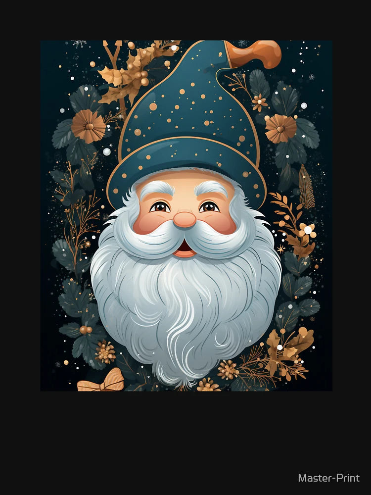 Festive Christmas Designs - Colorful Santa Clauses