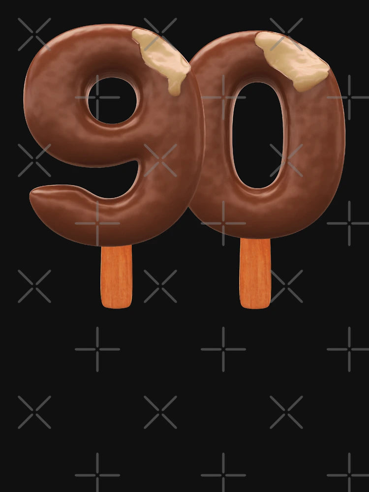 90 Ice Cream Ninenty Number 3d Chocolate