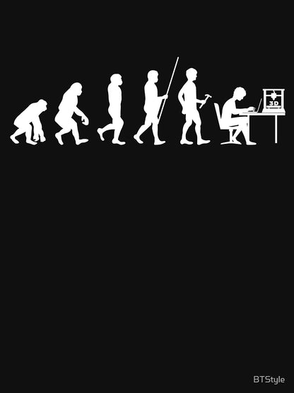 3D printing evolution shirt funny