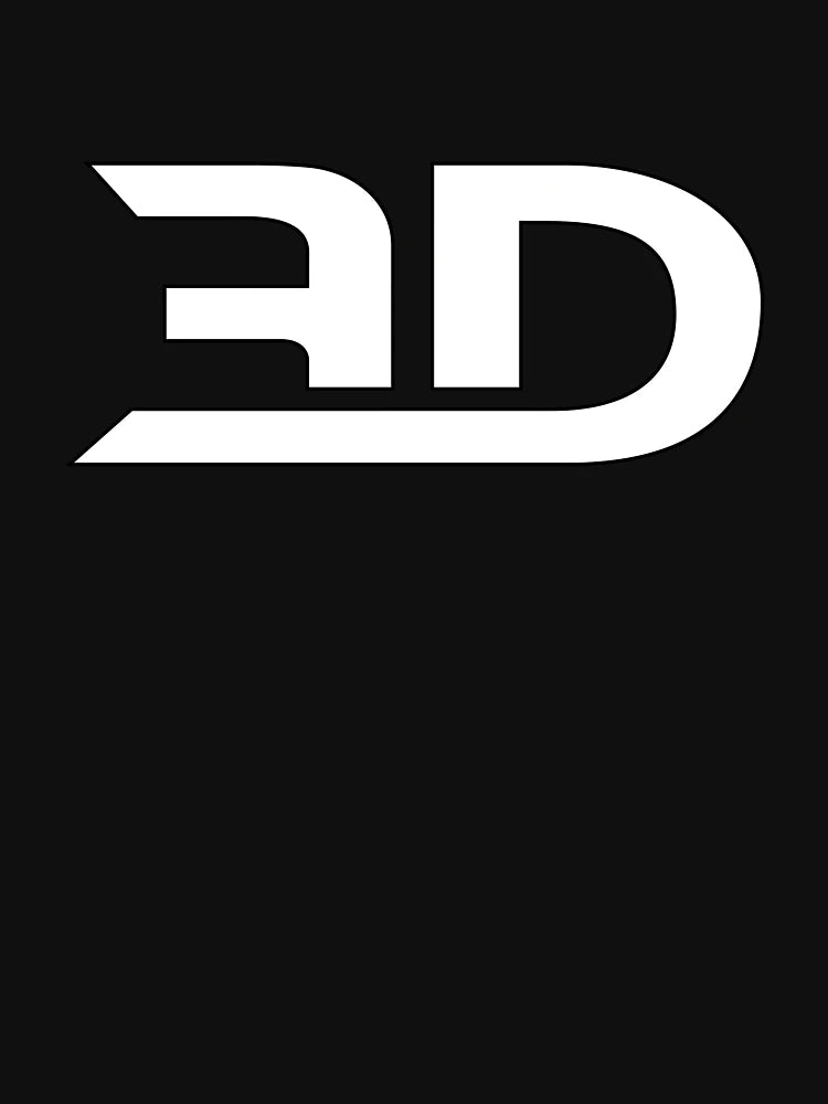 3D Minimal Logo - White