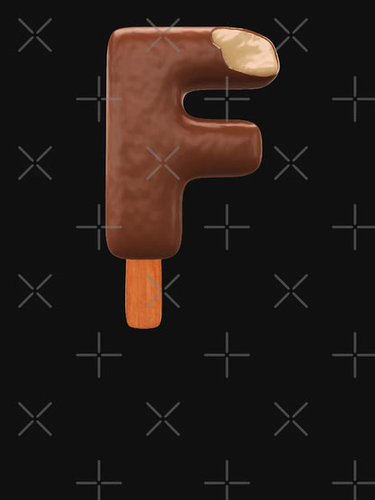 F Ice Cream F Letter 3d Alphabet Chocolate