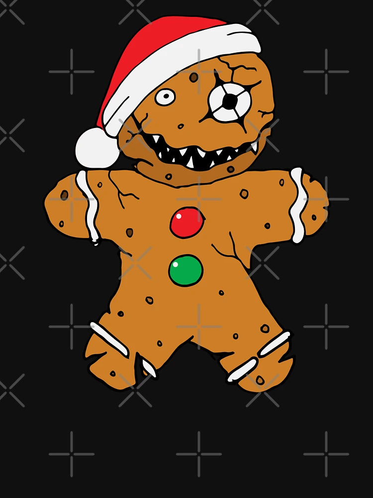 Evil Christmas Creepy Gingerbread Man