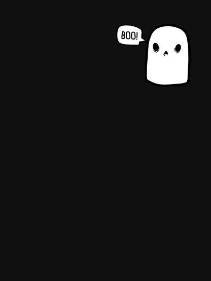 A ghost saying boo