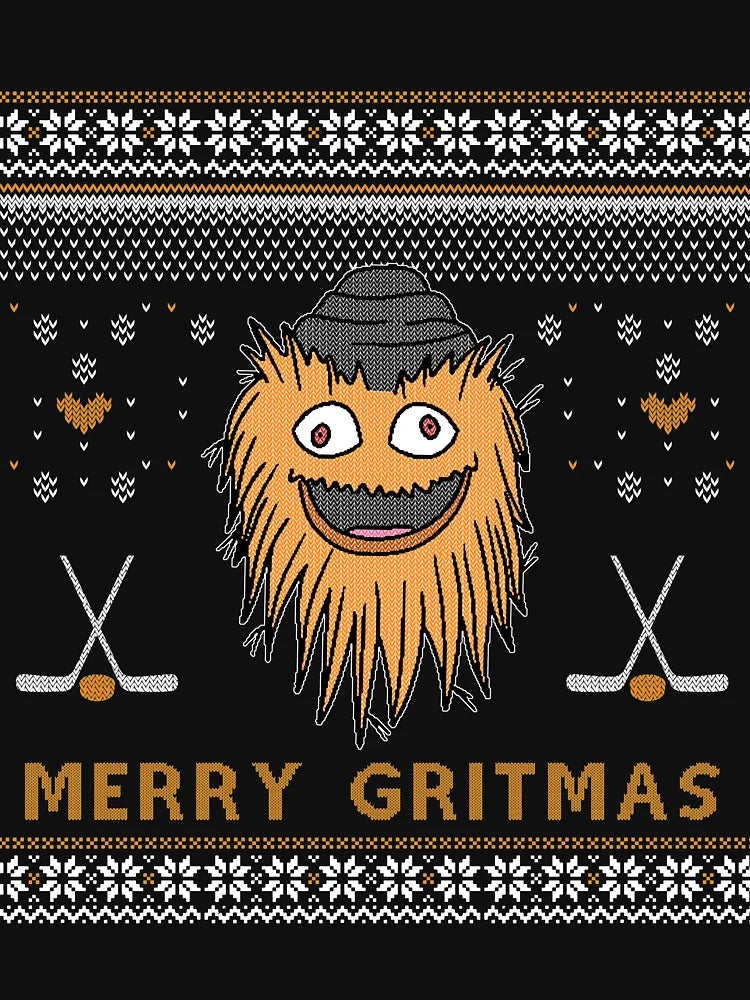 Gritty Merry Gritmas Philadelphia Hockey Mascot Christmas Shirt