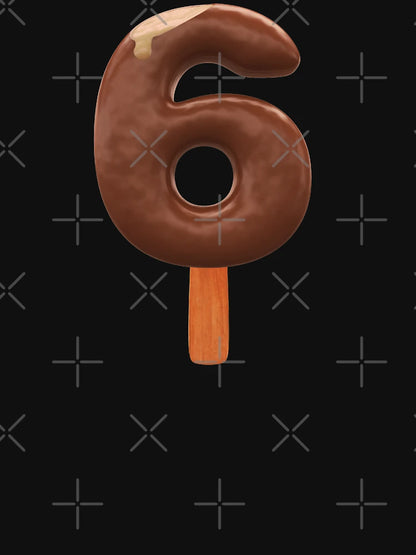 6 Ice Cream Six Number 3d Chocolate