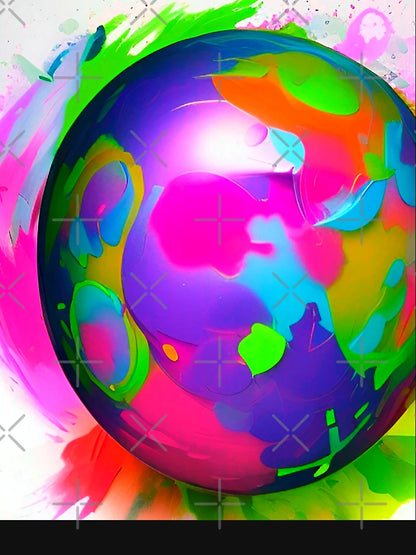 Abstract 3d Art. Colorful artwork.