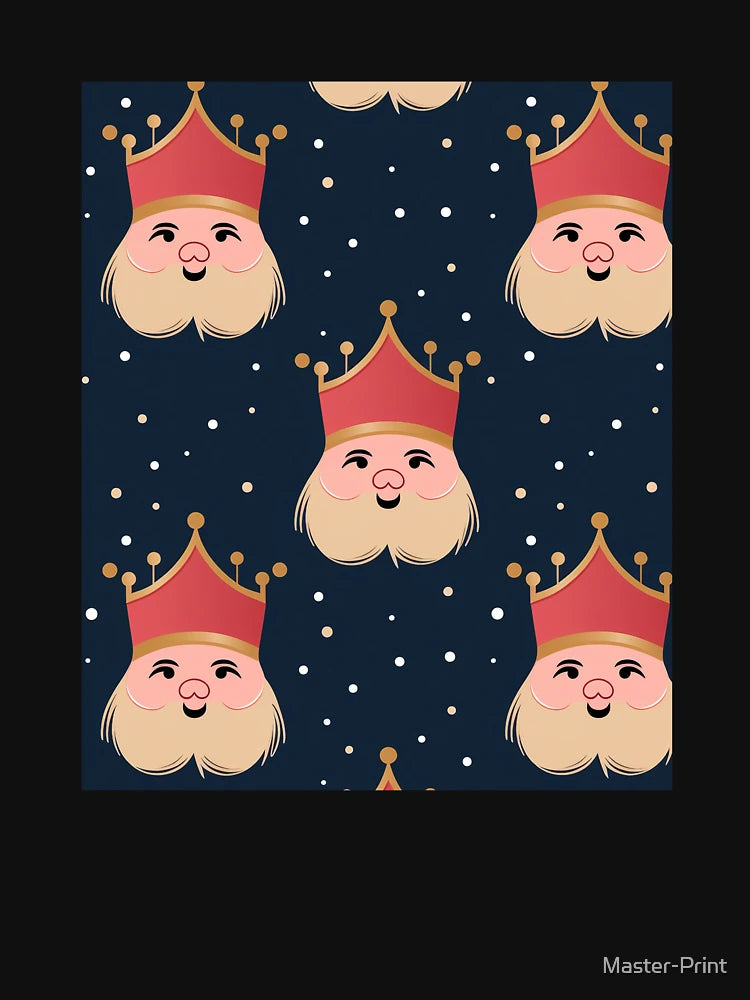 Festive Christmas Designs - Colorful Santa Clauses