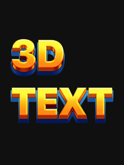 3d text