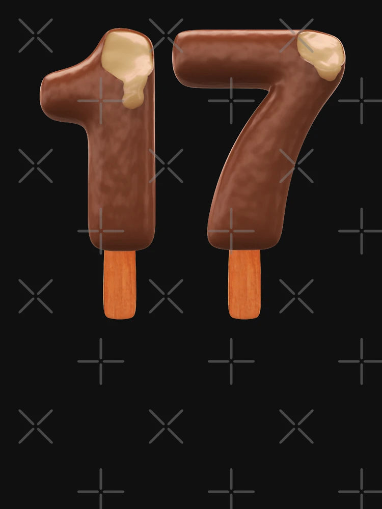 17 Ice Cream Seventeen Number 3d Chocolate