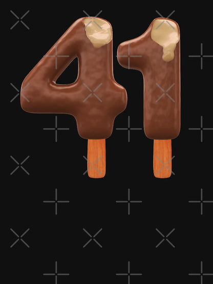 41 Ice Cream Fourty One Number 3d Chocolate