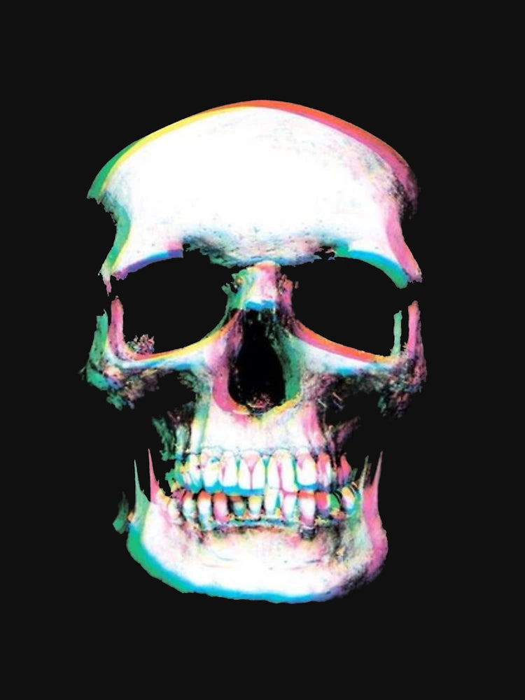 3D Skull Pullover Hoodie