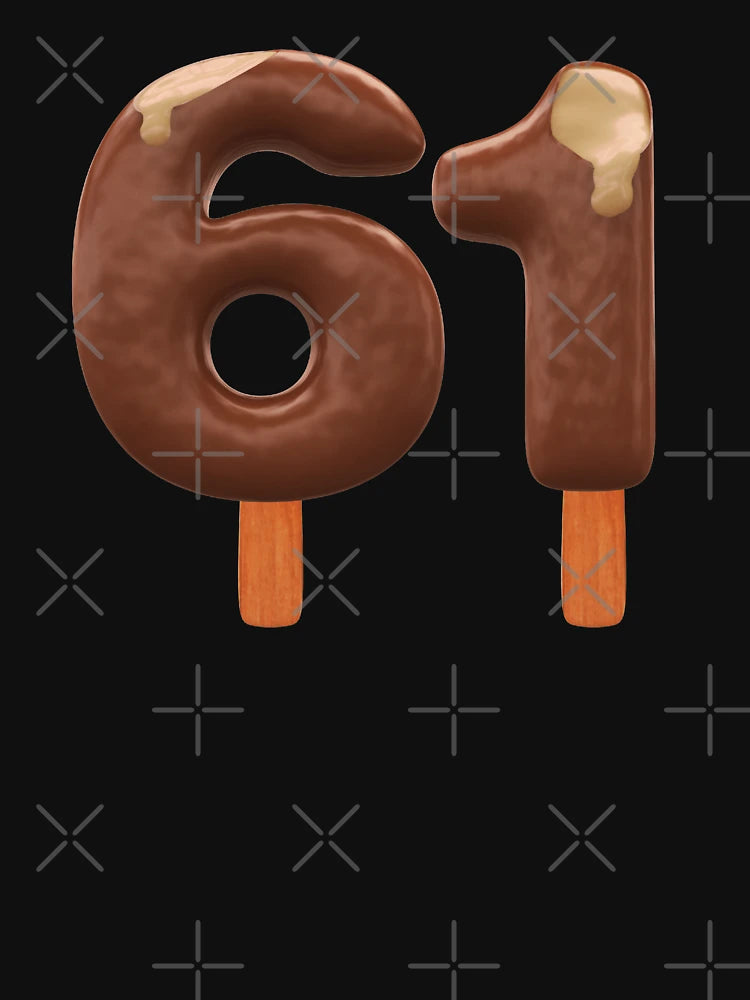 61 Ice Cream Sixty One Number 3d Chocolate
