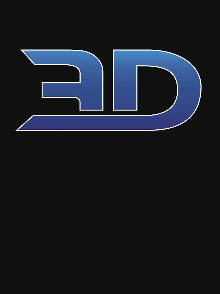 3D Minimal Blue Logo