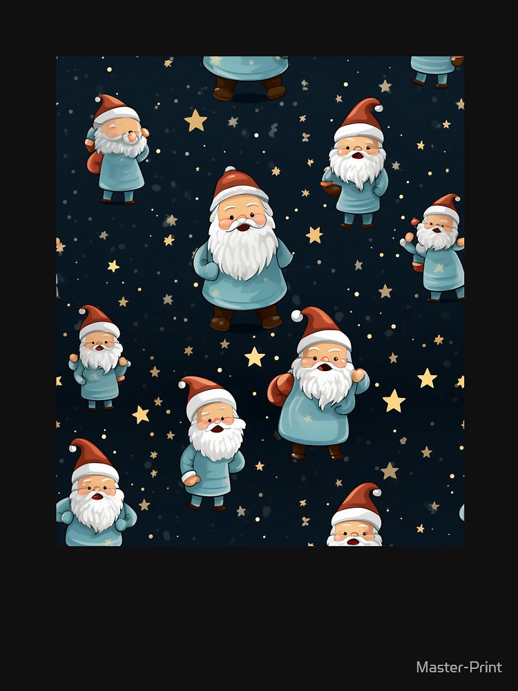 Festive Christmas Designs - Colorful Santa Clauses