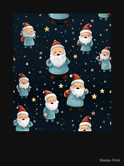 Festive Christmas Designs - Colorful Santa Clauses