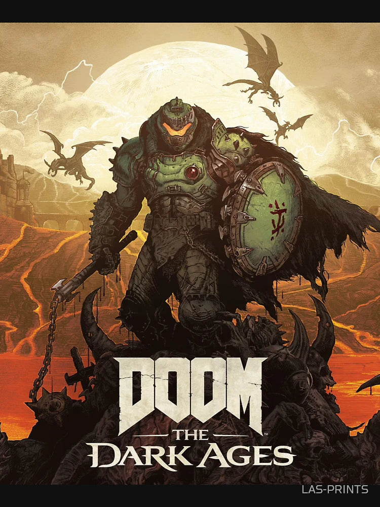 Doom Slayer Poster – Dark Ages Warrior Art