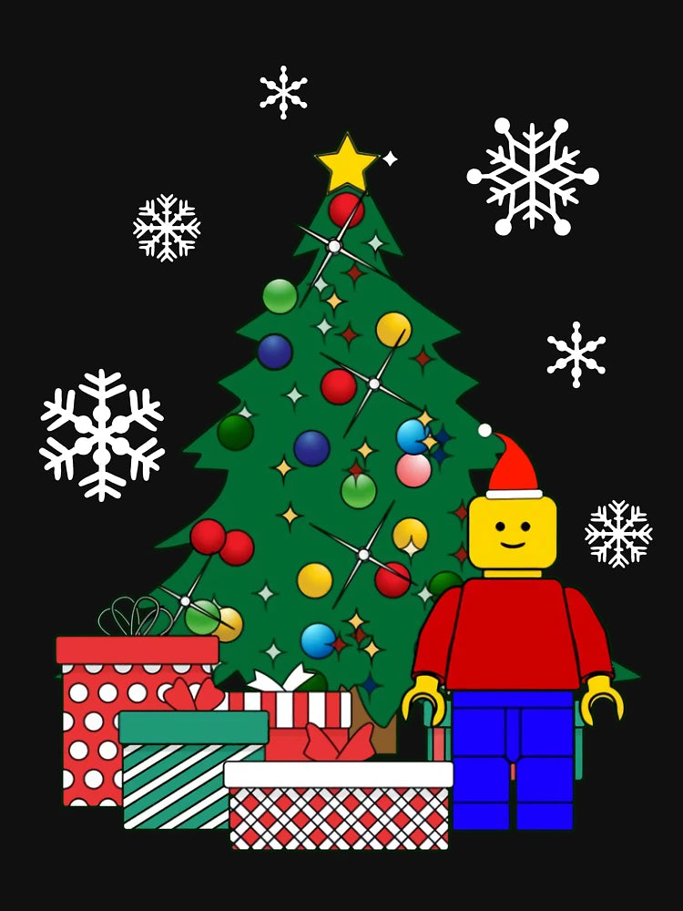 Lego Man Around The Christmas Tree Baseball