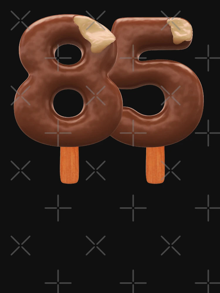 85 Ice Cream Eighty Five Number 3d Chocolate