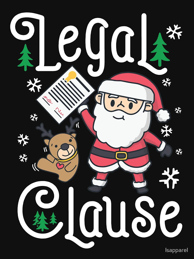 Legal Clause Funny Attorney Christmas