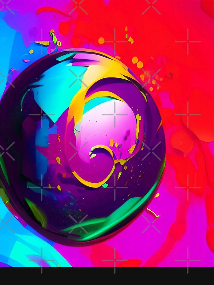 Abstract 3d Art. Colorful artwork.