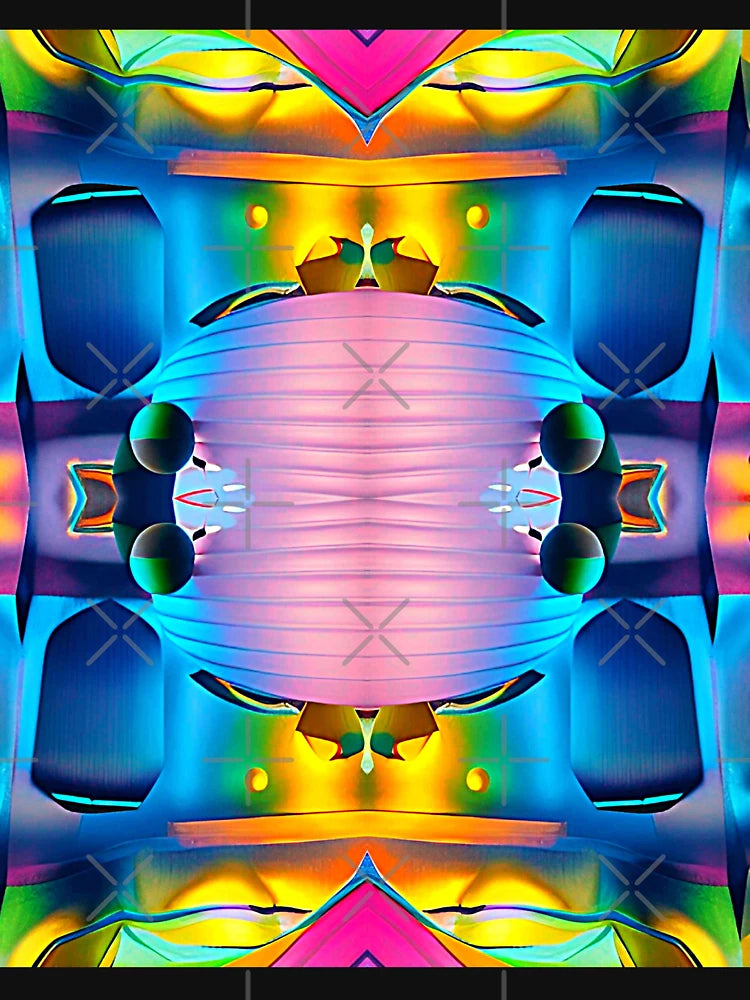 Abstract 3D art. Multi colors vibrant