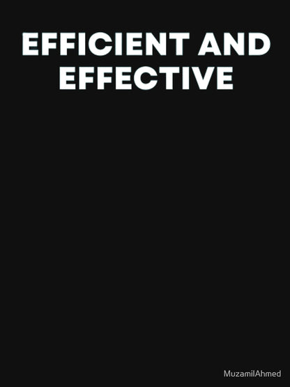 Efficient And Effective