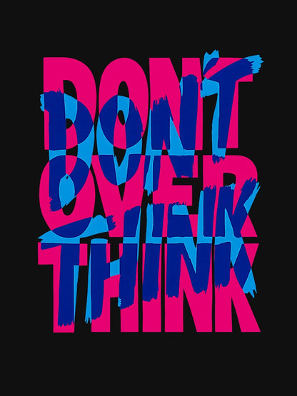 Don’t Overthink Bold Glitch Typography