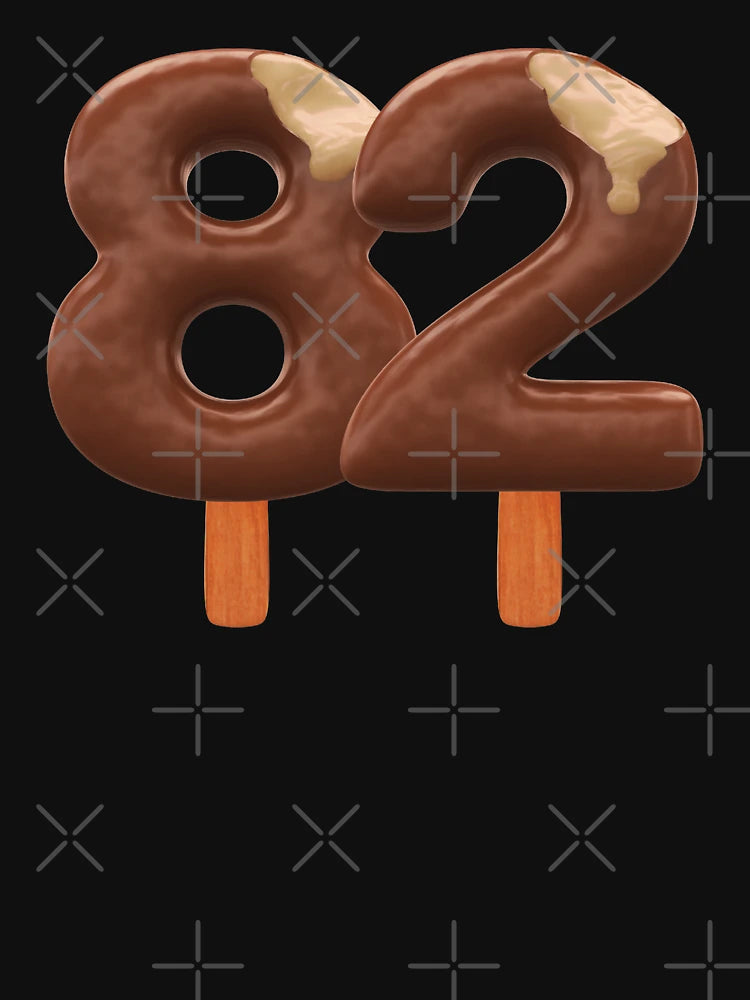 82 Ice Cream Eighty Two Number 3d Chocolate