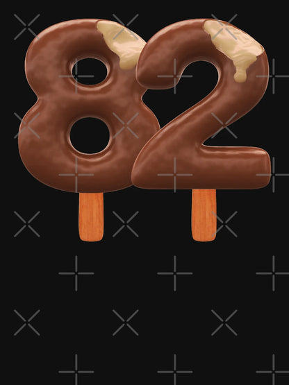 82 Ice Cream Eighty Two Number 3d Chocolate