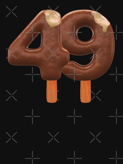 49 Ice Cream Fourty Nine Number 3d Chocolate