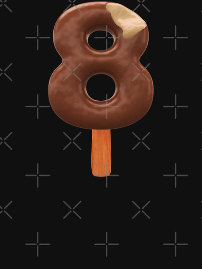 8 Ice Cream Eight Number 3d Chocolate