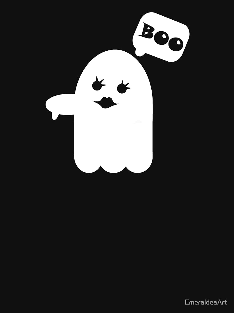 Female ghost of disapproval, cute halloween boo girl ghost