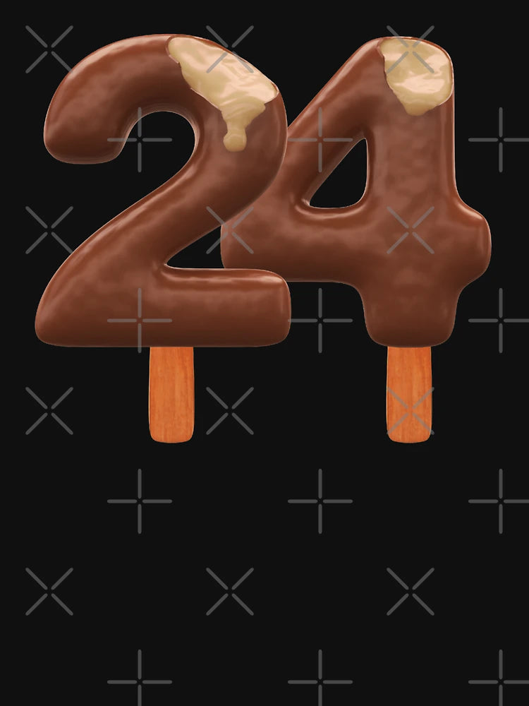 24 Ice Cream Twenty Four Number 3d Chocolate