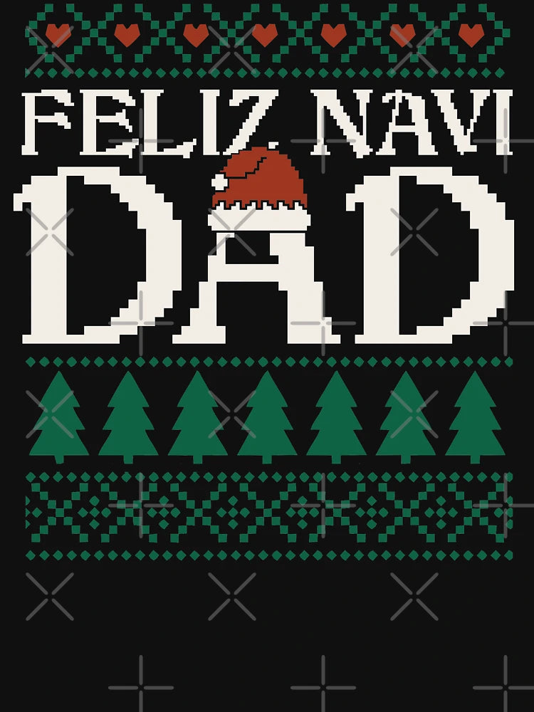 Feliz Navi Dad Ugly Christmas Sweater Funny Spanish Xmas Pun Gift For Hispanic Father