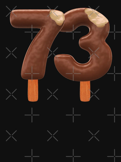 73 Ice Cream Seventy Three Number 3d Chocolate