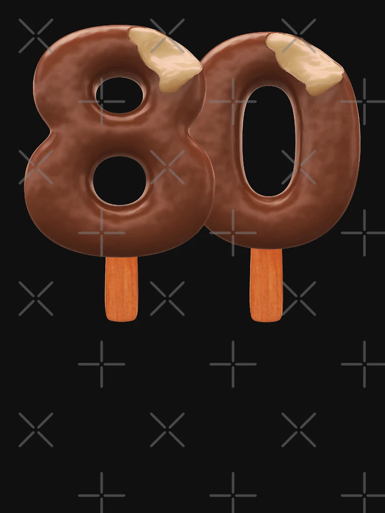 80 Ice Cream Eighty Number 3d Chocolate