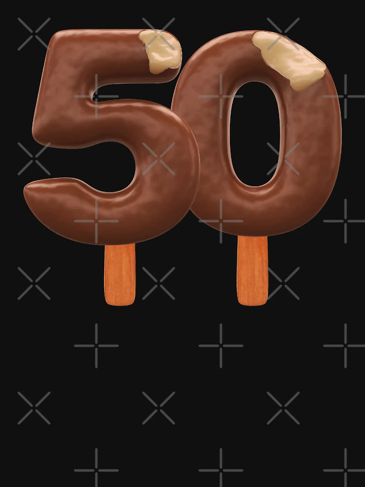 50 Ice Cream Fifty Number 3d Chocolate