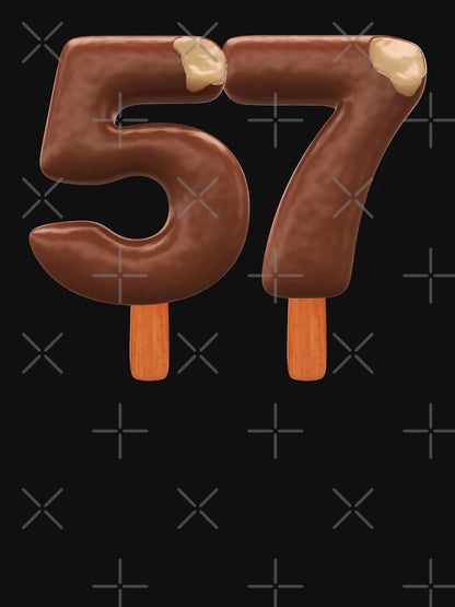 57 Ice Cream Fifty Seven Number 3d Chocolate