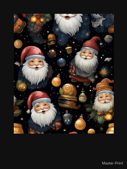 Festive Christmas Designs - Colorful Santa Clauses
