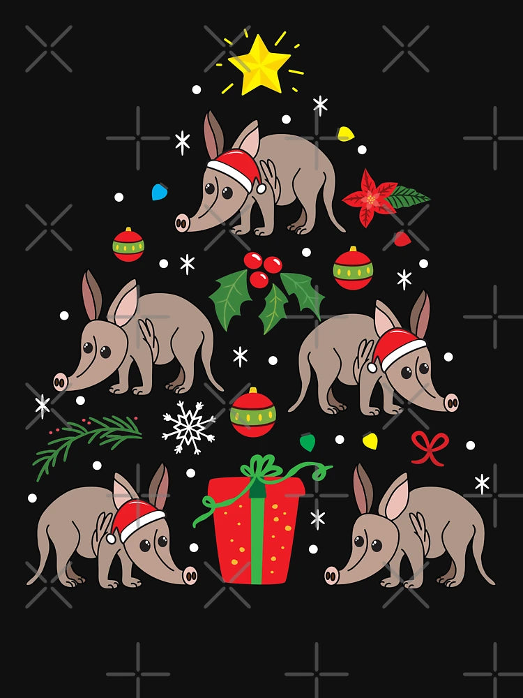 Aardvark Christmas Ornament Tree