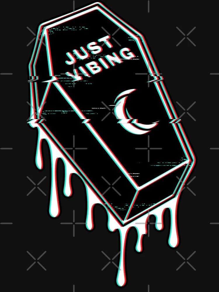 3D Glitch Trippy Coffin ~ Just Vibing