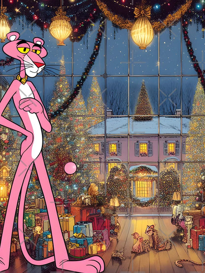 Festive Cartoon Extravaganza: Merry Christmas Art for Whimsical Decor