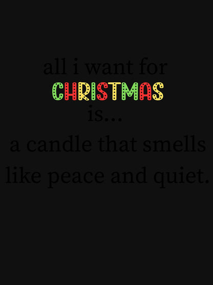 all i want for christmas - Candle