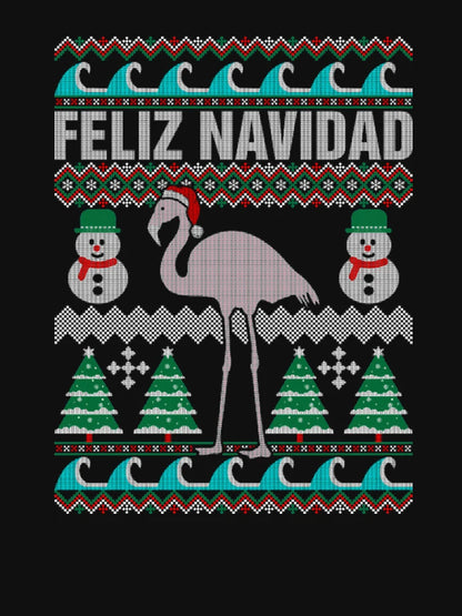 Feliz Navidad Ugly Christmas Sweater mask shirt