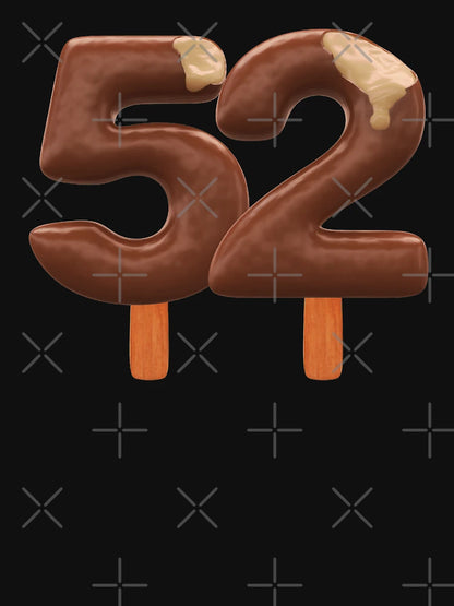 52 Ice Cream Fifty Two Number 3d Chocolate