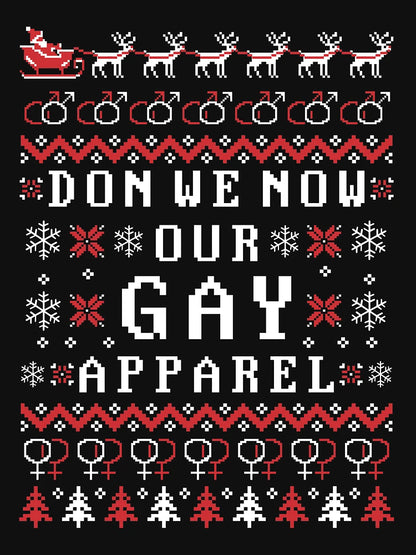 Don We Now Our Gay Apparel LGBT Ugly Sweater for Christmas, Don, We, Now, Our, Gay, Apparel, LGBT, Ugly, Sweater, for, Christmas