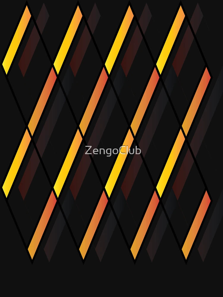 3d looking  abstract design - Zigzag Design for phone case wall art and decorative