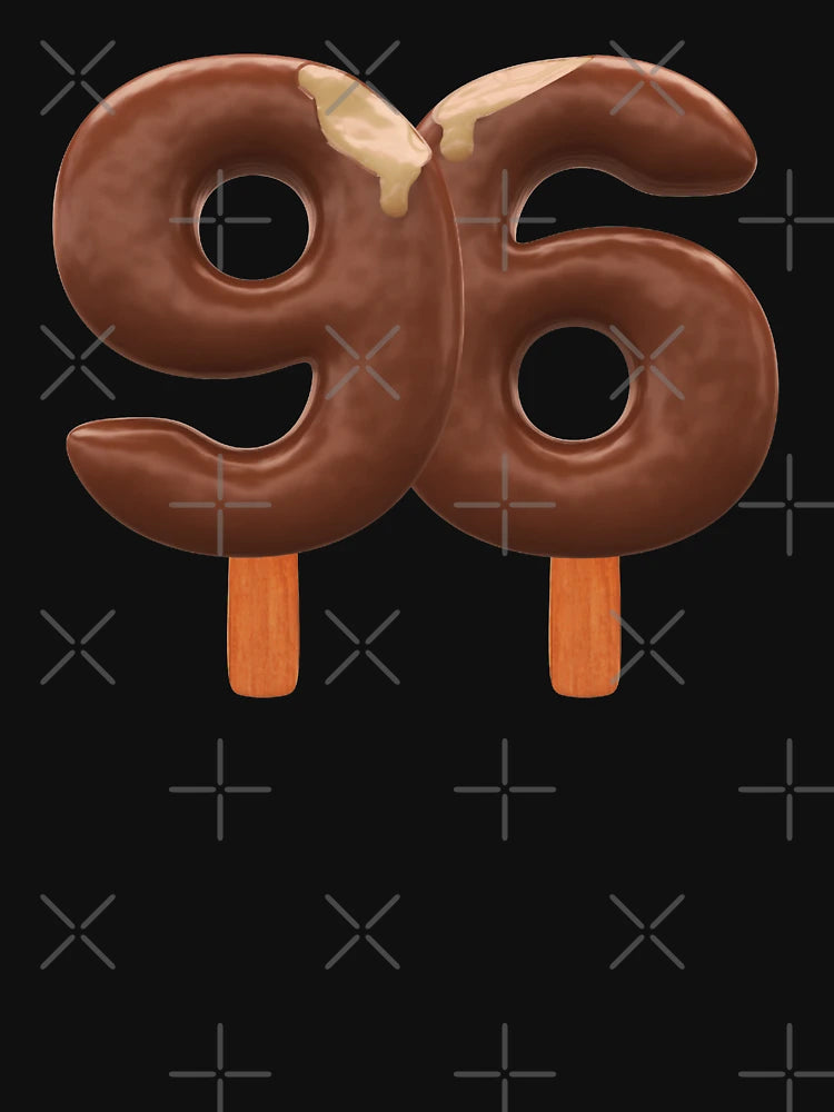 96 Ice Cream Ninenty Six Number 3d Chocolate